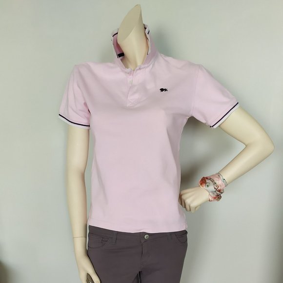 Polo Pink Button U T-Shirt - Picture 1 of 4
